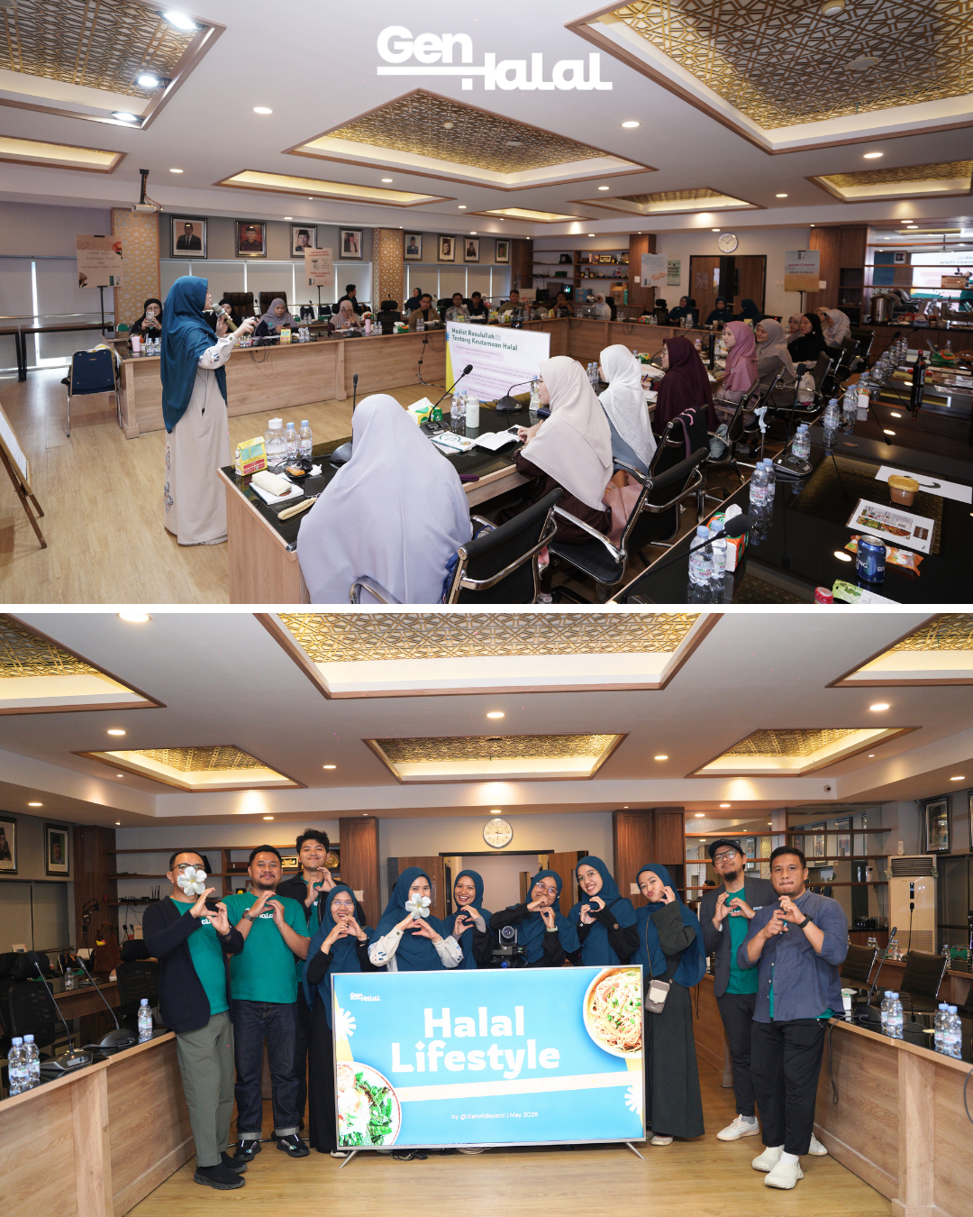 Suasana kelas dan tim GenHalal Community