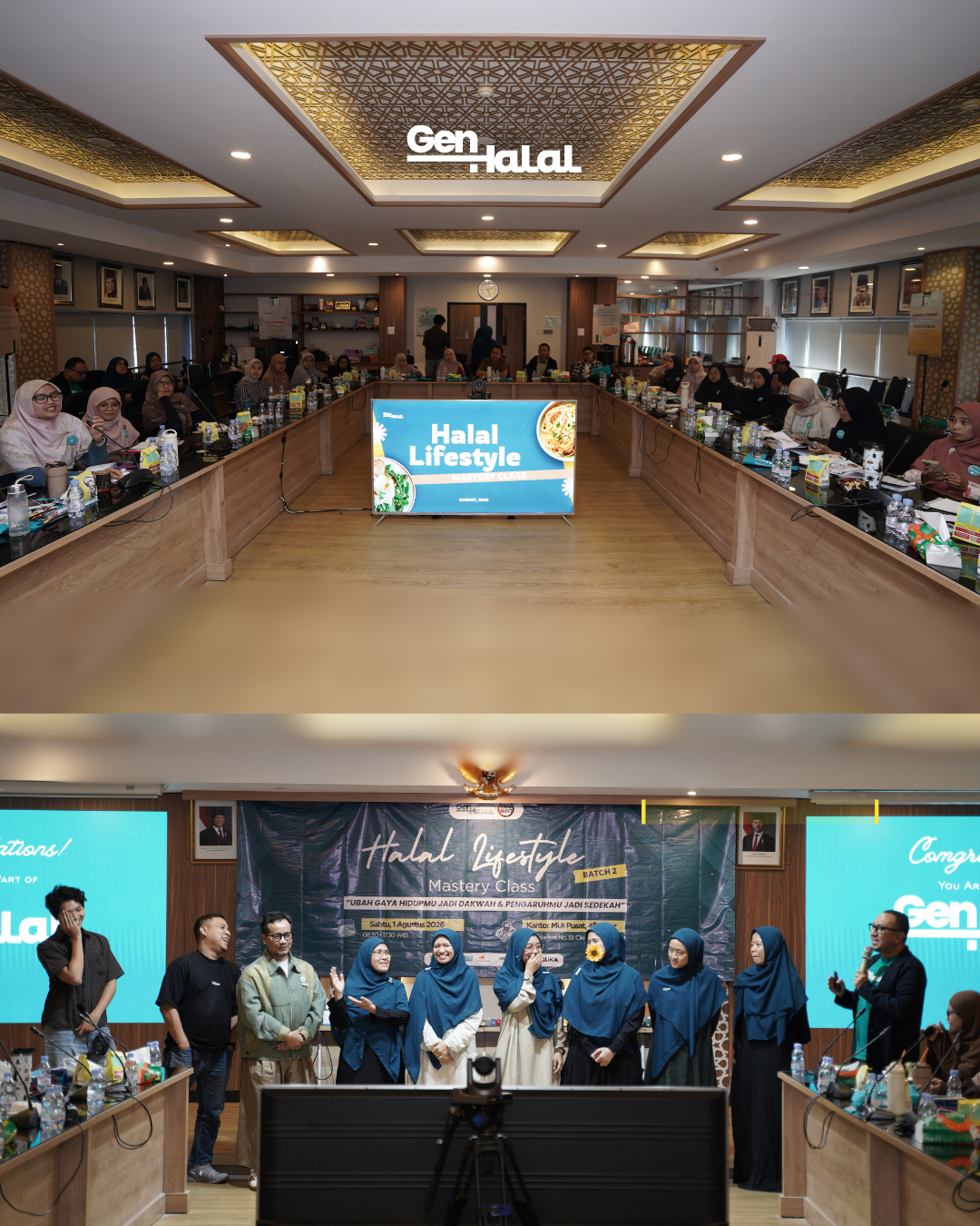 Suasana peserta dan sesi Halal Lifestyle Mastery Class